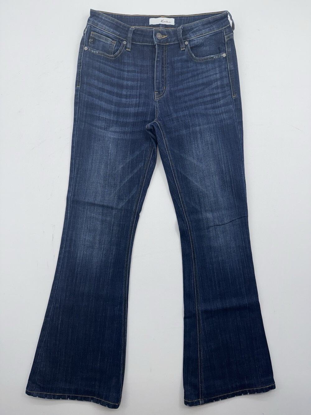 KanCan Mid-Rise Flare Leg‎ Dark Blue Stretch Jeans 9/28 Western Bootcut